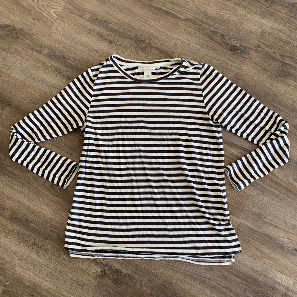 H&M LOGG  Oversized Long Sleeve Striped Tunic Sz M